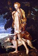 School of Fontainebleau Diana huntress France oil painting artist